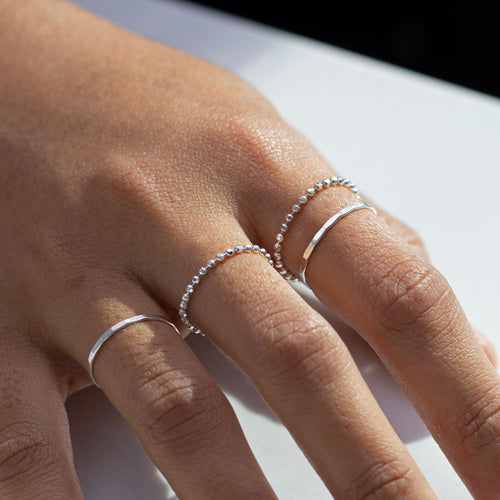 Amazon.com: Picuzzy Stackable Y2K 925 Sterling Silver Rings Set for Women  Stacking Cute Dainty Silver Size 5 Thin Rings for Women Fashion Simple Non  Tarnish Knuckle Ring Pack Jewelry Gift for Women